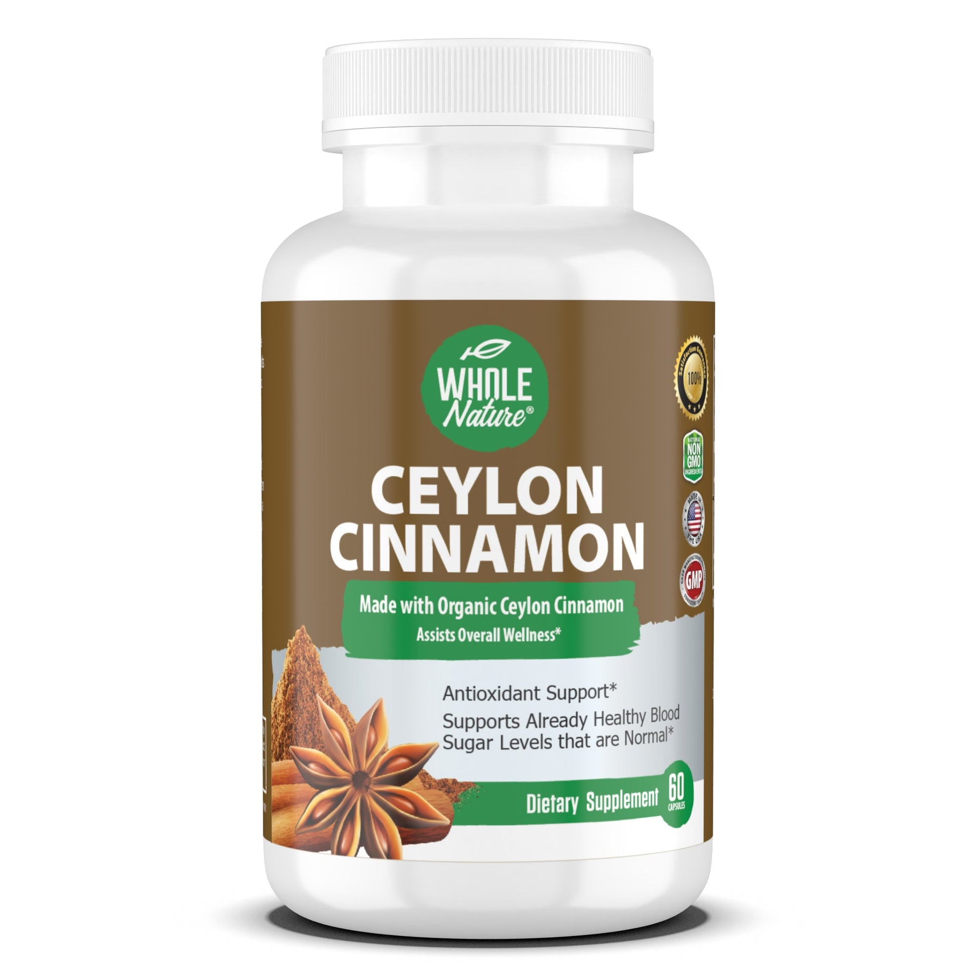 Cinnamon Capsules 1200mg, Made With Organic Ceylon-0